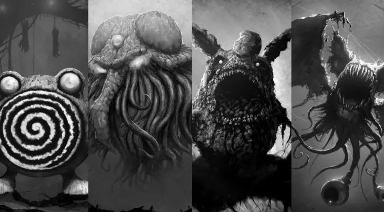 Imagen de Pokémon se fusiona con el terror en estas espectaculares piezas de arte