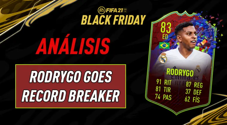 Imagen de FIFA 21: análisis de Rodrygo Record Breaker, la carta gratuita de esta semana
