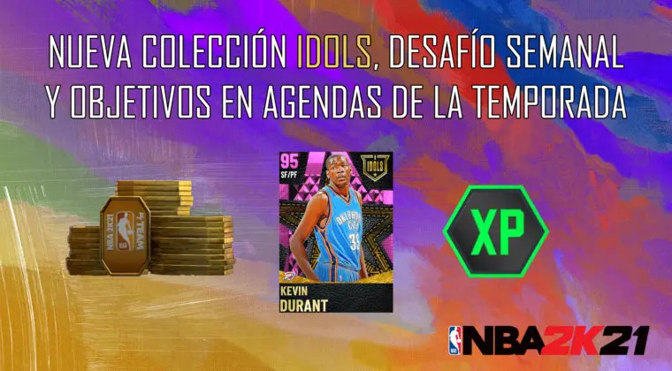 Imagen de NBA 2K21 MyTeam: nueva colección Idols (Season 3), desafío semanal y objetivos en Agendas de la Temporada
