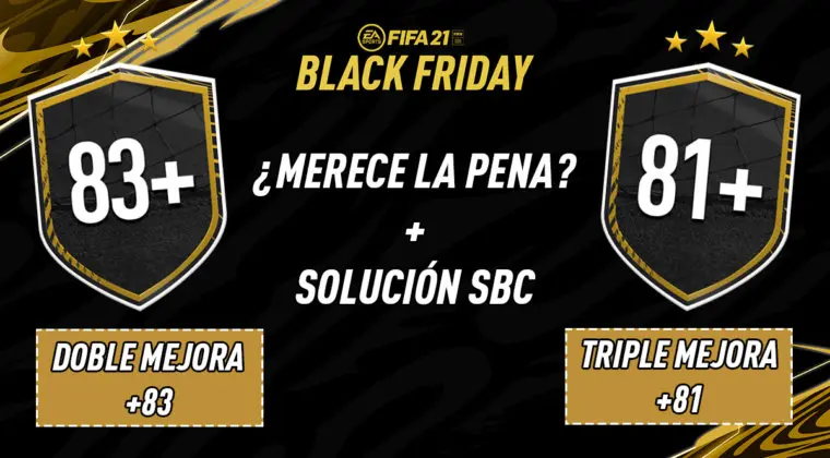 Imagen de FIFA 21: solución a los SBC's "Doble mejora +83" y "Triple mejora +81"