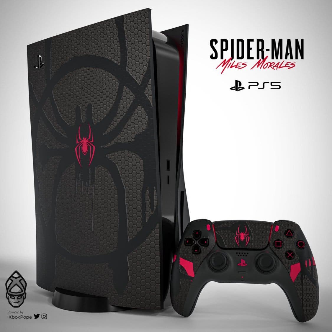 Un fan imagina carcasas y mandos de PS5 de Spider-Man, Horizon y