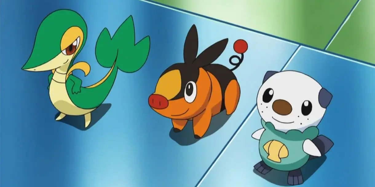 Snivy Tepig Oshawott Pokemon iniciales
