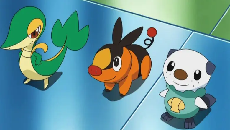 Snivy Tepig Oshawott Pokemon iniciales