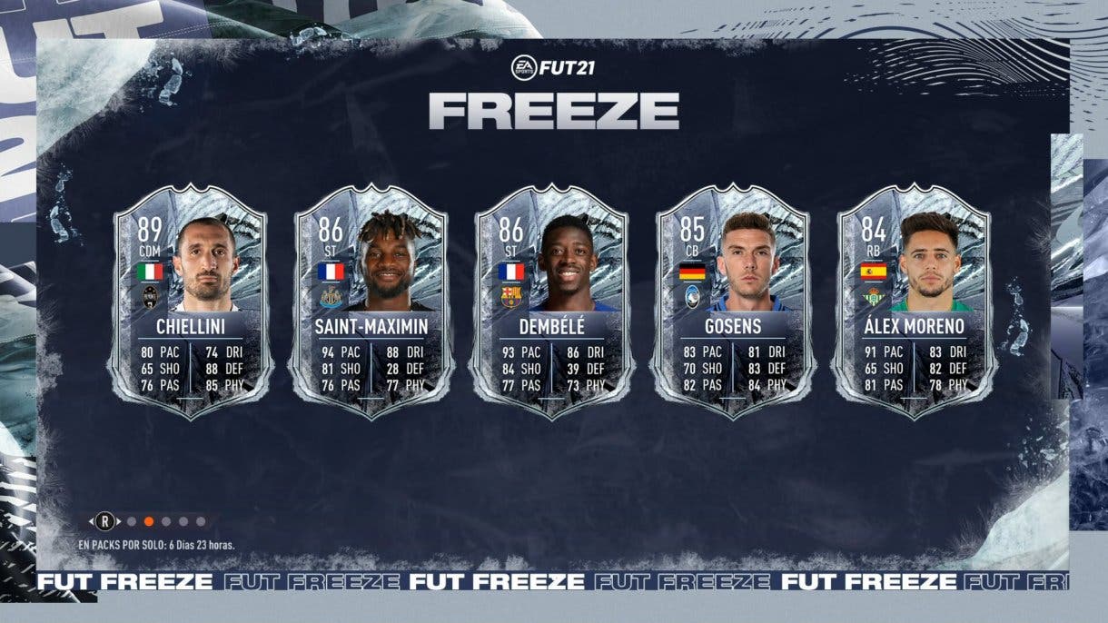 FIFA 21 Ultimate Team Cartas Freeze
