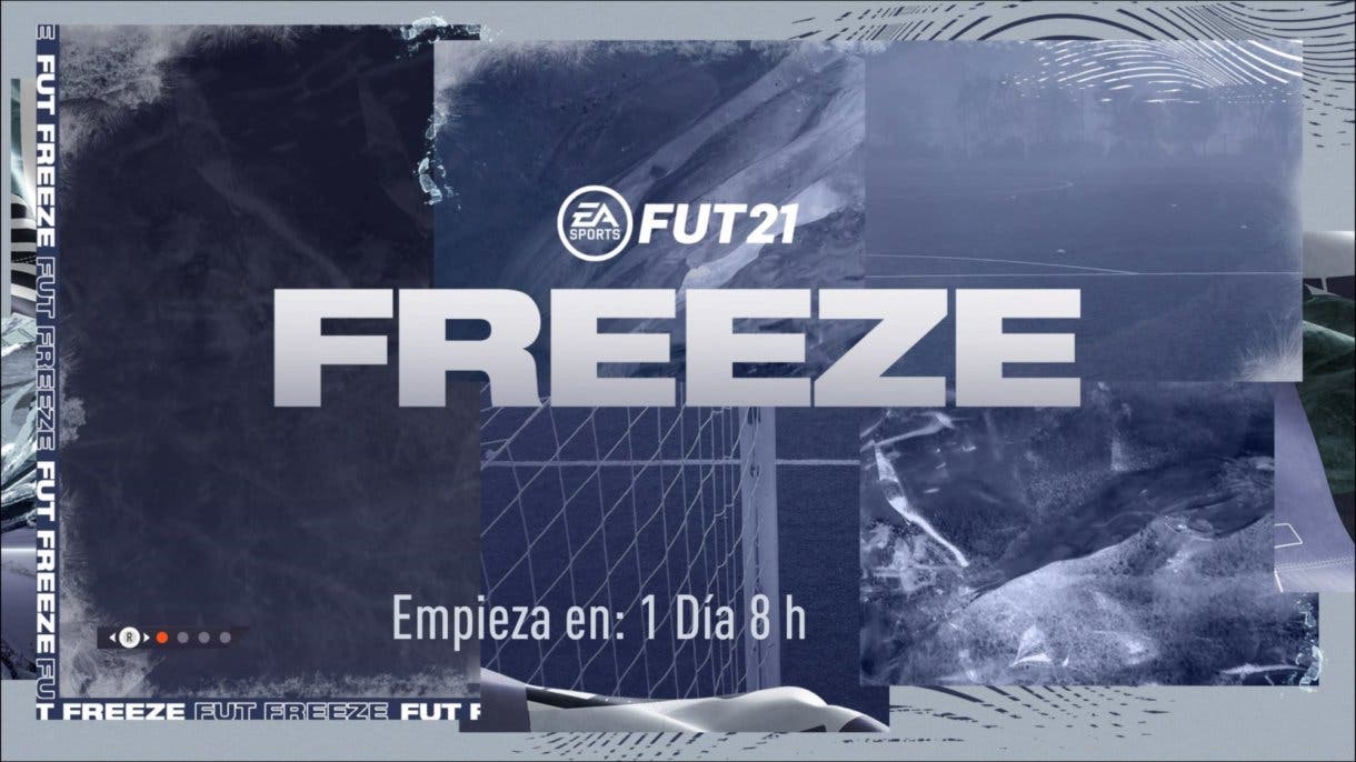 Pantalla de carga previa a Ultimate Team Freeze FIFA 21.