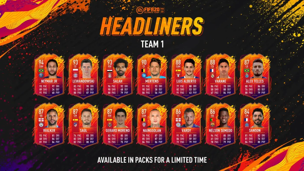 FIFA 21 Ultimate Team Headliners