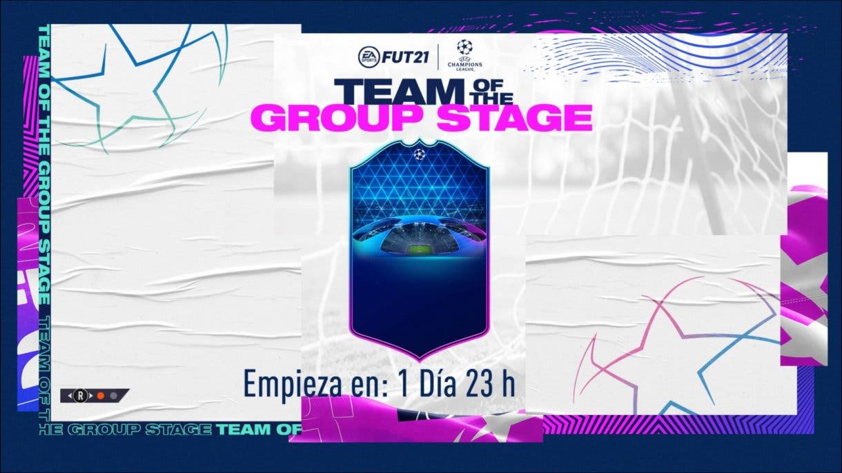 Team of the Group Stage FIFA 21 Ultimate Team evento pantalla de carga