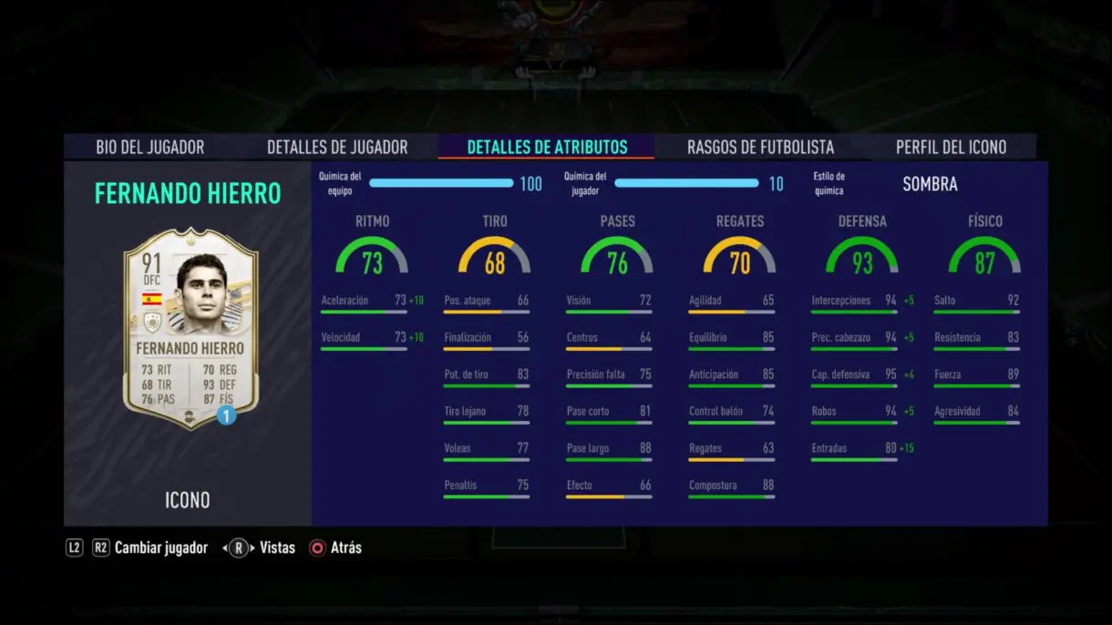 FIFA 21 Ultimate Team Fernando Hierro Prime Icono SBC