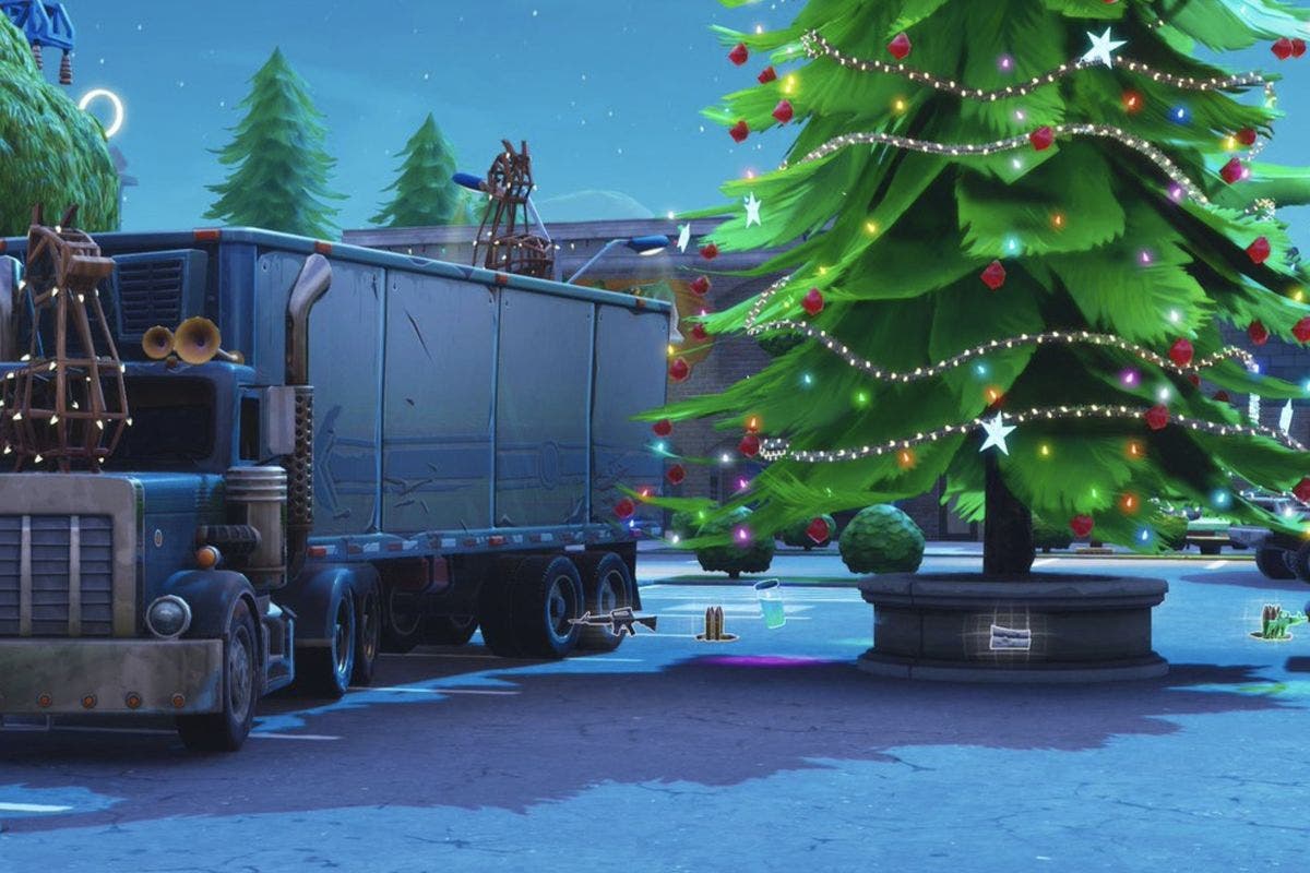 Fortnite: dónde están los árboles de Navidad de la Temporada 5