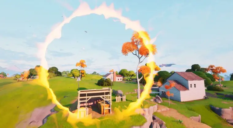 Imagen de Fortnite: Conduce a través de círculos llameantes