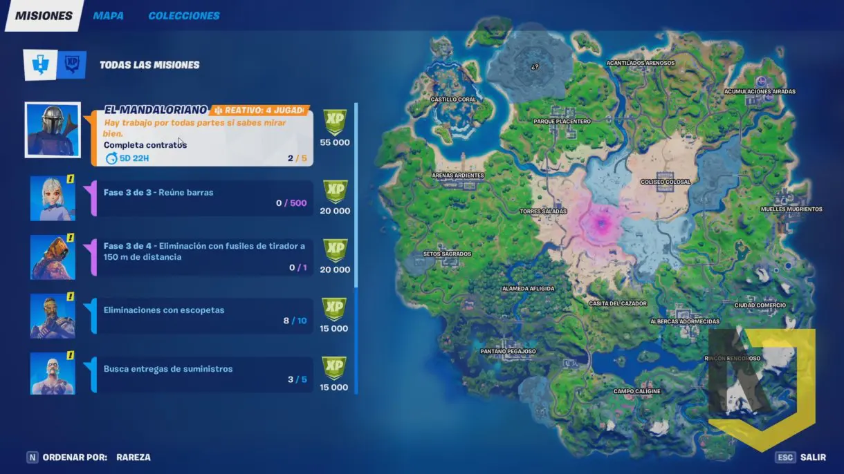 fortnite misiones