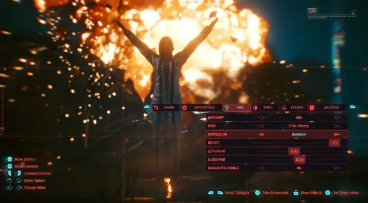 Imagen de Cyberpunk 2077 revela su Modo Foto con un tráiler
