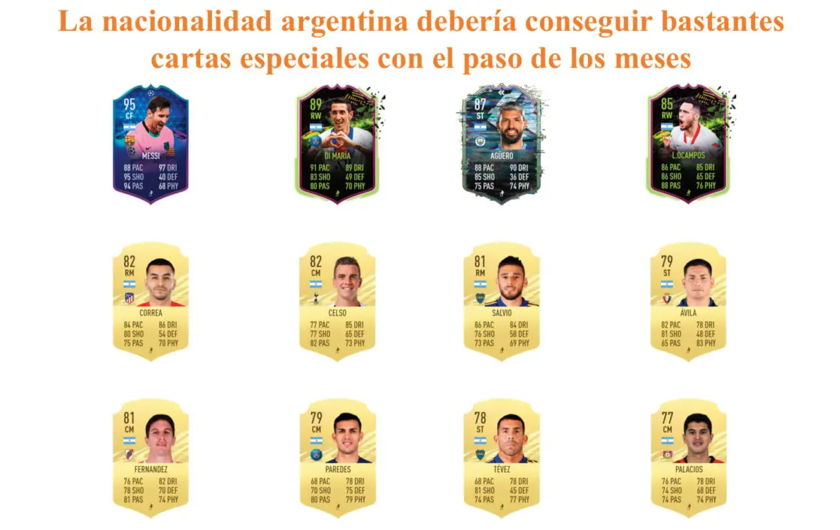 Ansaldi Freeze links naranjas FIFA 21 Ultimate Team