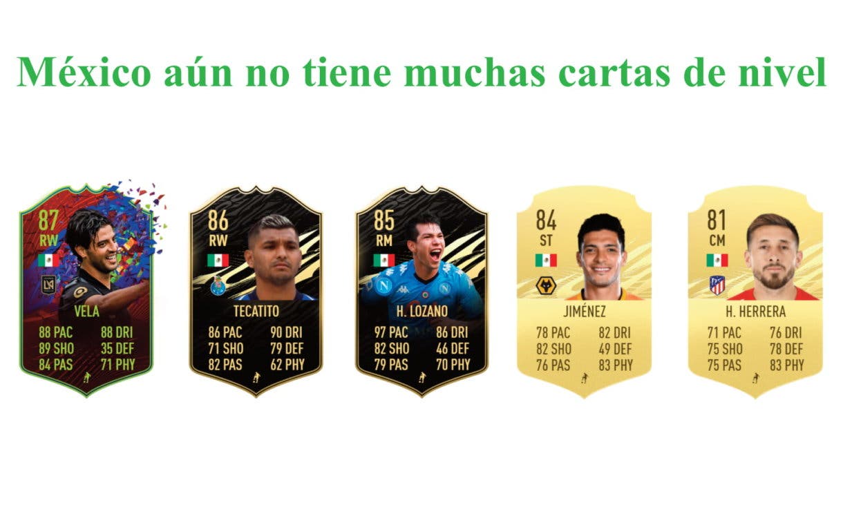 Luis Hernández links verdes por nacionalidad FIFA 21 Ultimate Team