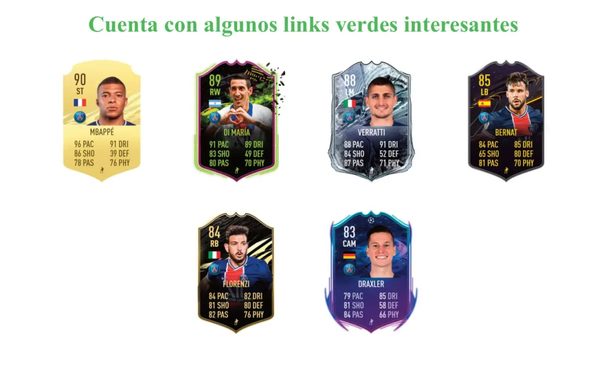 Marquinhos links verdes FIFA 21 Ultimate Team