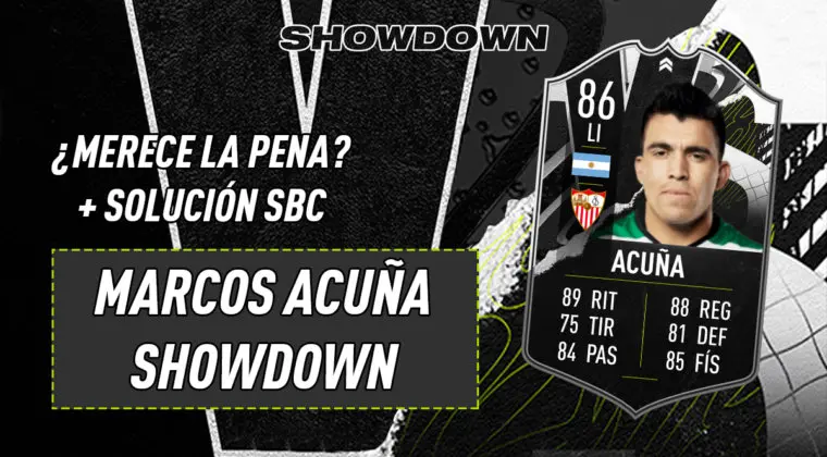 Imagen de FIFA 21: ¿Merece la pena Marcos Acuña Showdown? + Solución del SBC