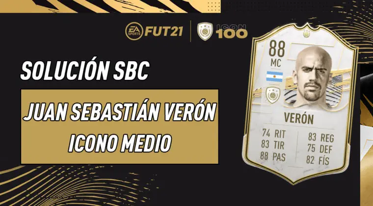 Imagen de FIFA 21: solución al SBC de Juan Sebastián Verón Icono Medio