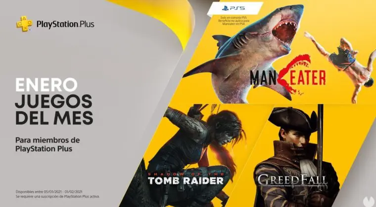 Imagen de PS Plus enero 2021: estos son los juegos gratis del servicio