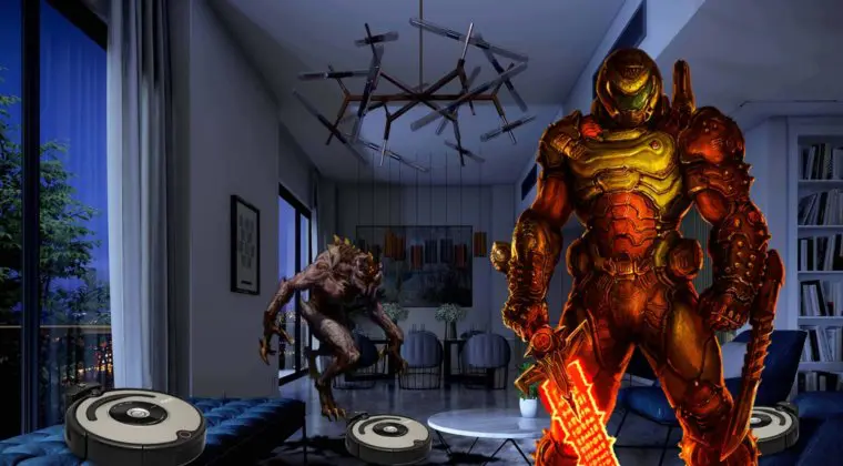 Imagen de La banda sonora de DOOM y activar los 'roomba'; así responde un jugador a la alerta de intrusos en su casa