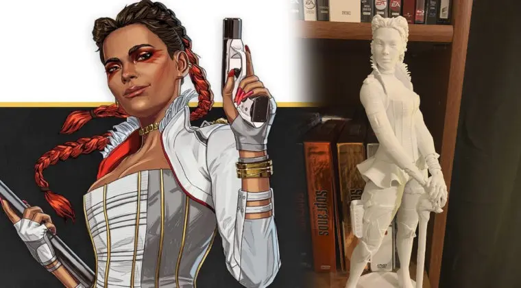 Imagen de Un jugador de Apex Legends se hace su propia estatua de Loba con una impresora 3D