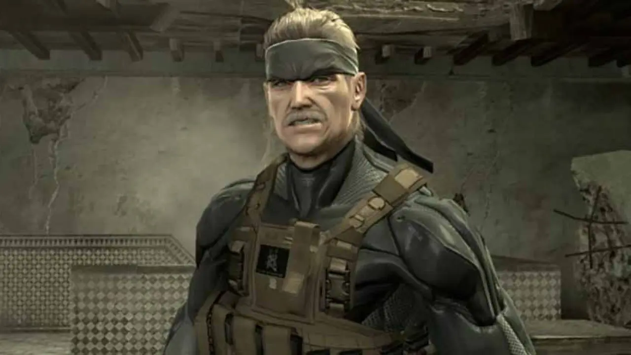 Captura de Metal Gear Solid 4 en la que sale Old Snake