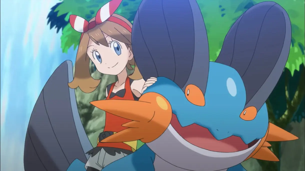 Aura y Swampert Pokemon Masters EX