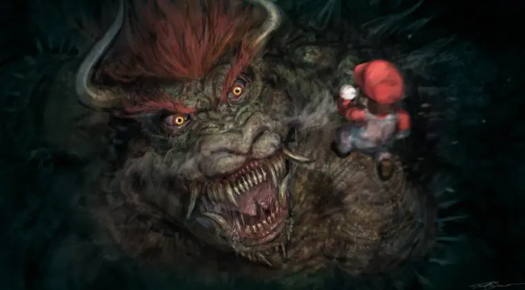 Imagen de Super Mario llega al universo de Bloodborne con estas espectaculares piezas de arte
