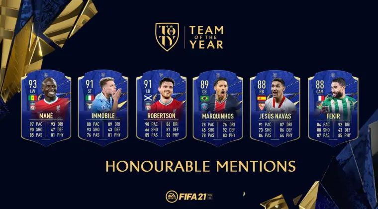 Imagen de FIFA 21: "TOTY Mención Honorífica" es el nuevo tipo de carta especial en Ultimate Team