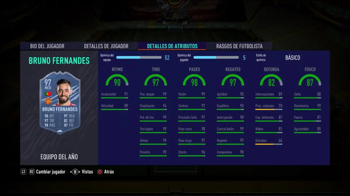 FIFA 21 Ultimate Team Bruno Fernandes TOTY
