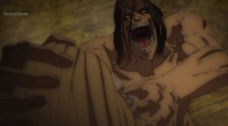 Imagen de Ataque a los Titanes: Así de salvaje ha sido Eren consumiendo el titán Martillo de Guerra en anime
