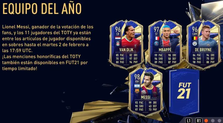Imagen de FIFA 21: Leo Messi es el TOTY número doce. Estos son sus números