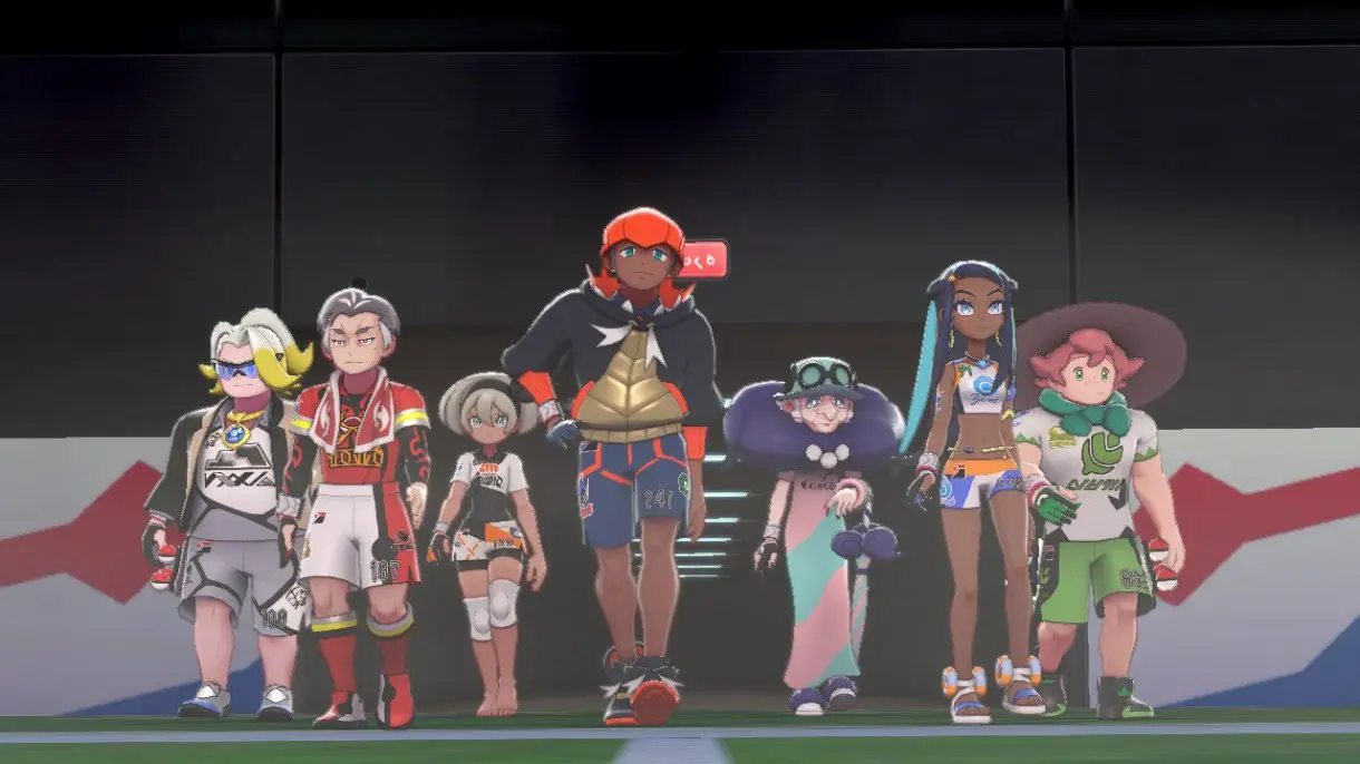 Pokemon Espada y Escudo Lideres de Gimnasio
