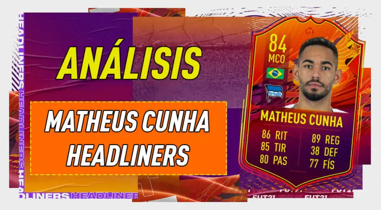 Imagen de FIFA 21: análisis de Matheus Cunha Headliner, la nueva carta free to play