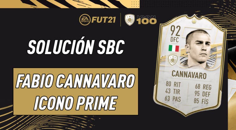 Imagen de FIFA 21: solución al SBC de Fabio Cannavaro Icono Prime