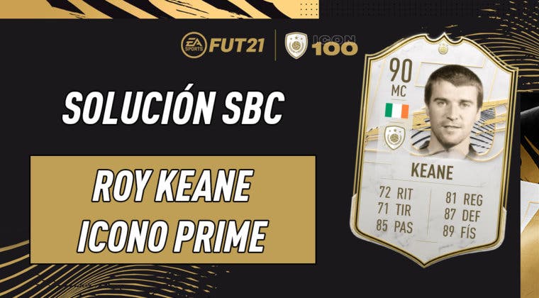 Imagen de FIFA 21: solución al SBC de Roy Keane Icono Prime