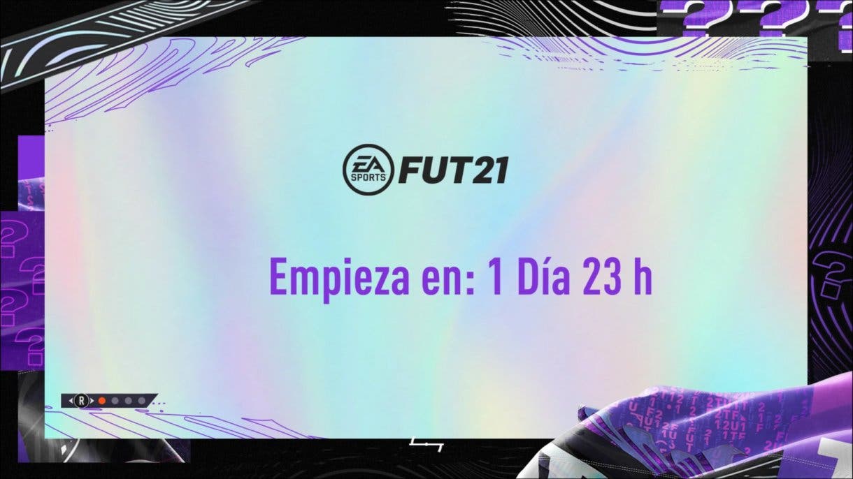 Actual pantalla de carga de FIFA 21 Ultimate Team. What If