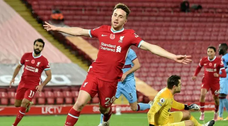 Imagen de Diogo Jota, del Liverpool, se posicionó como 1° de FIFA 21 tras lograr un 30-0 en FUT Champions