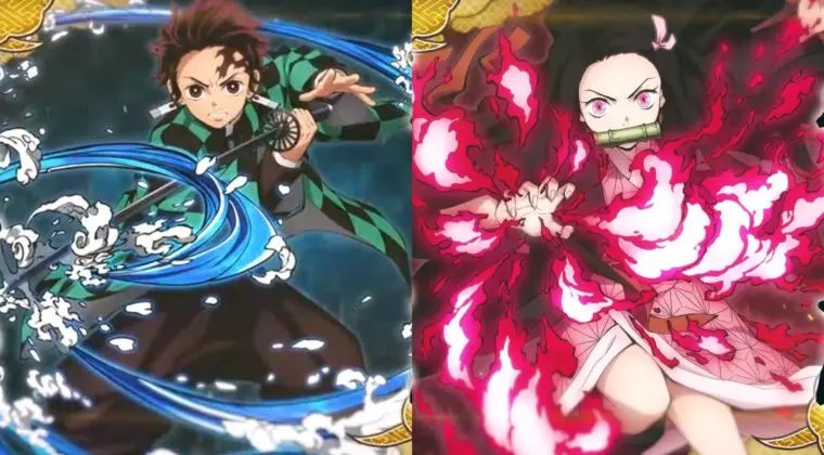 Imagen de Kimetsu no Yaiba - Hinokami Keppuutan muestra tráileres de Tanjiro y Nezuko
