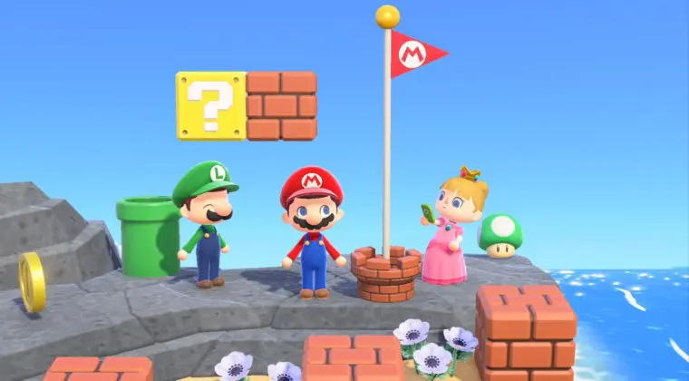 Imagen de Animal Crossing: New Horizons recibe a Mario este mes de febrero