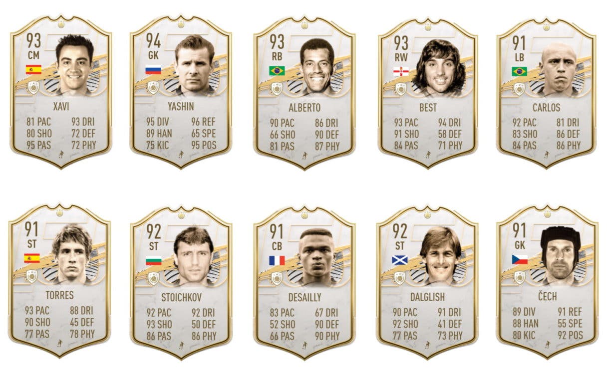 FIFA 21 Ultimate Team Icon Swaps segunda tanda Icono +91 Prime asegurado cartas muy buenas