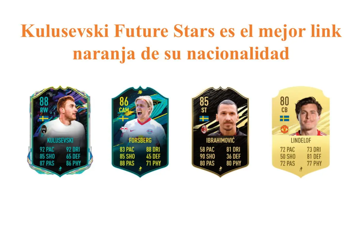 Alexander Isak Future Stars links naranjas FIFA 21 Ultimate Team