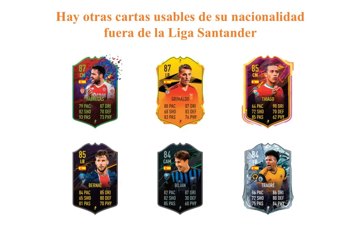 FIFA 21 Ultimate Team links naranjas de Cucurella Future Stars