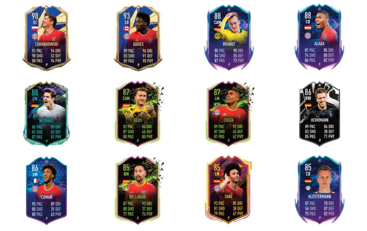 FIFA 21 Ultimate Team Thomas Müller Moments links verdes