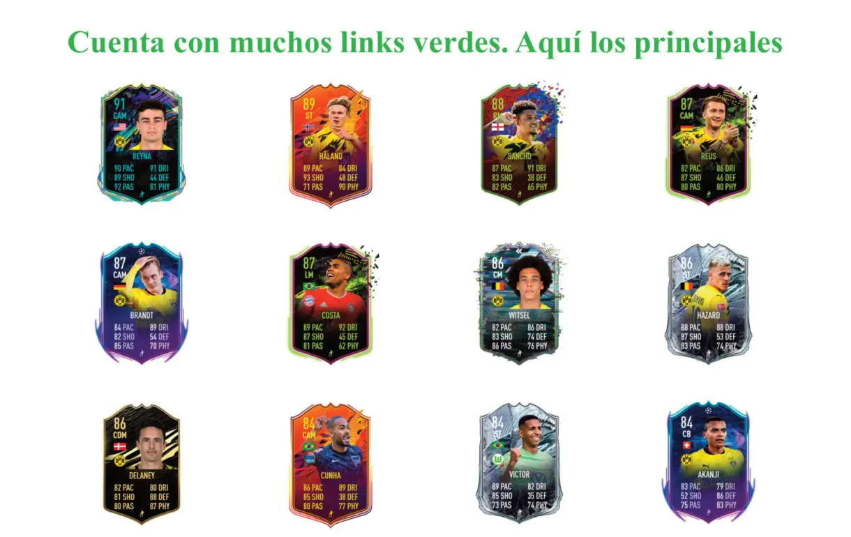 Reinier Future Stars. FIFA 21 Ultimate Team links verdes