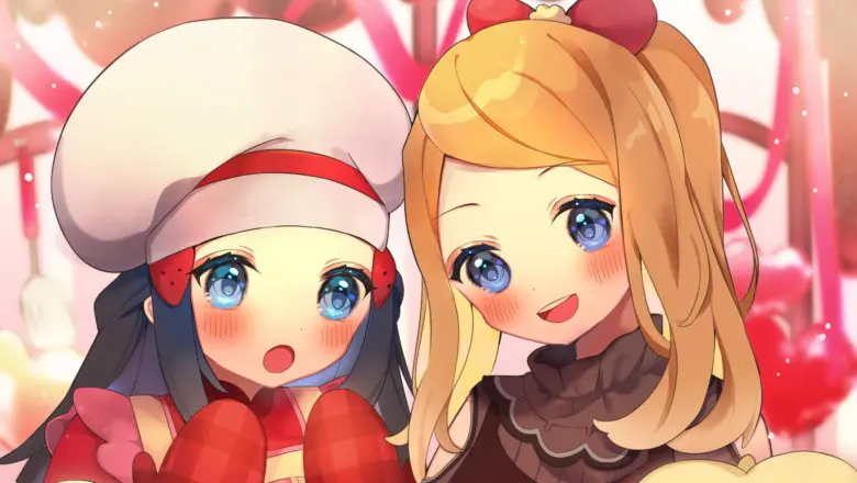 Pokemon Masters EX Serena y Maya arte