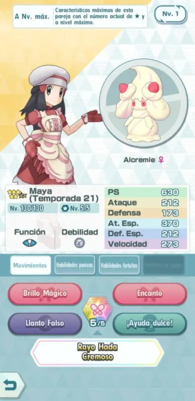 Pokemon Masters Maya y Alcremie
