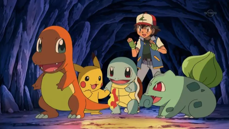 Pokemon Bulbasaur Squirtle Charmander Pikachu Ash