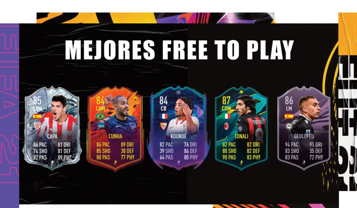 FIFA 21 Ultimate Team mejores cartas free to play. Top diez gratuitas