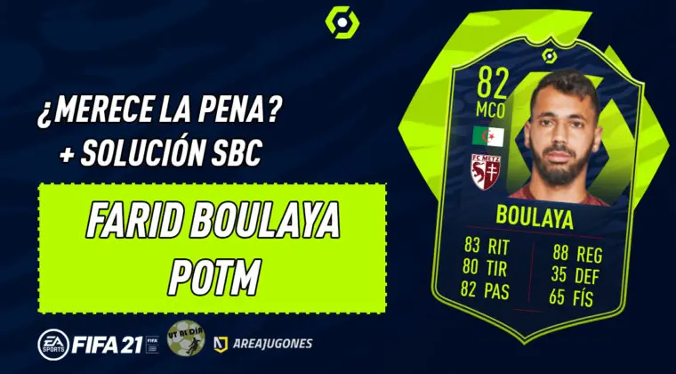 Imagen de FIFA 21: ¿Merece la pena Farid Boulaya POTM? + Solución del SBC