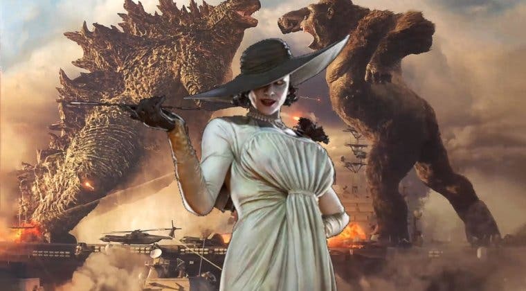 Imagen de Así sería Lady Dimitrescu (Resident Evil 8 Village) como parte de Godzilla vs. Kong